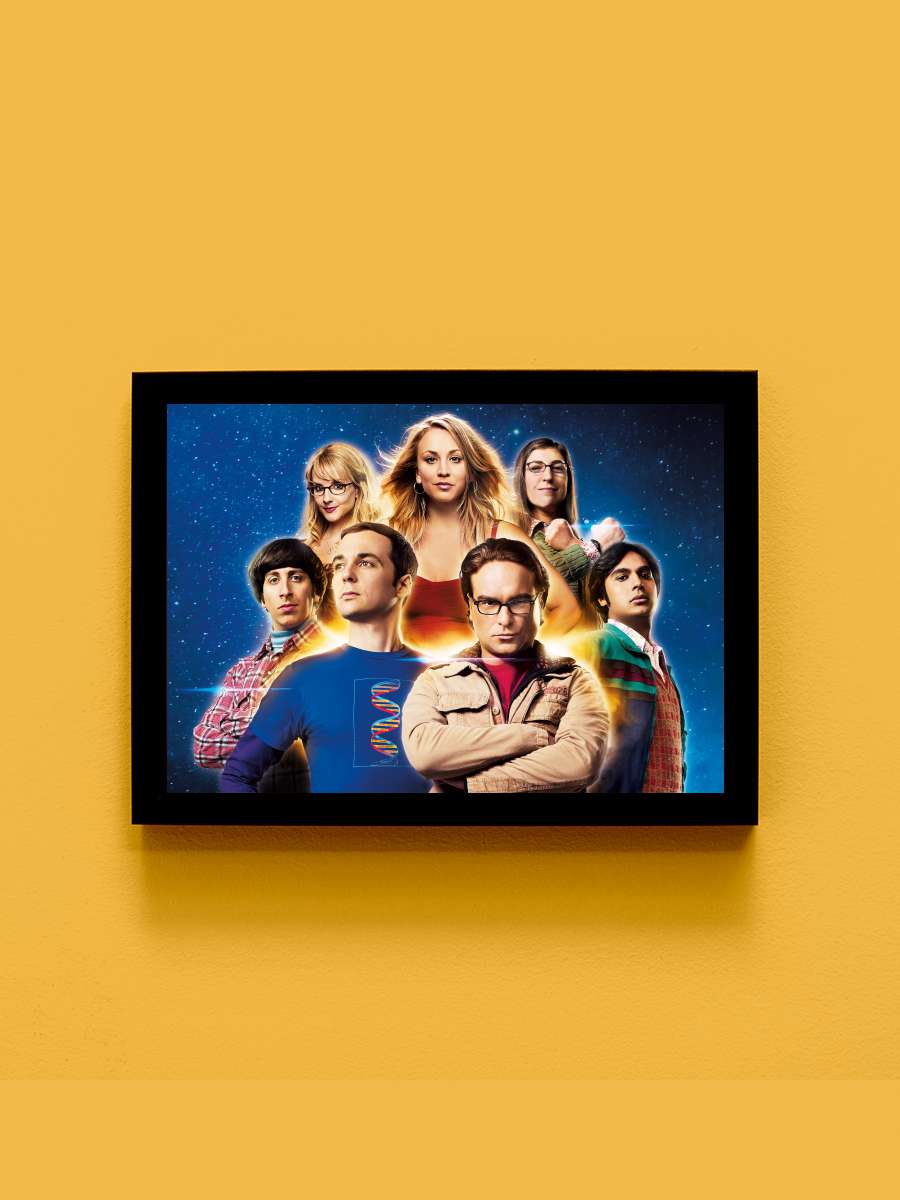 The Big Bang Theory Dizi Tablo Siyah Çerçeveli Dizi Poster Duvar Tablo