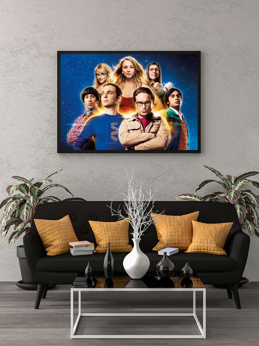 The Big Bang Theory Dizi Tablo Siyah Çerçeveli Dizi Poster Duvar Tablo