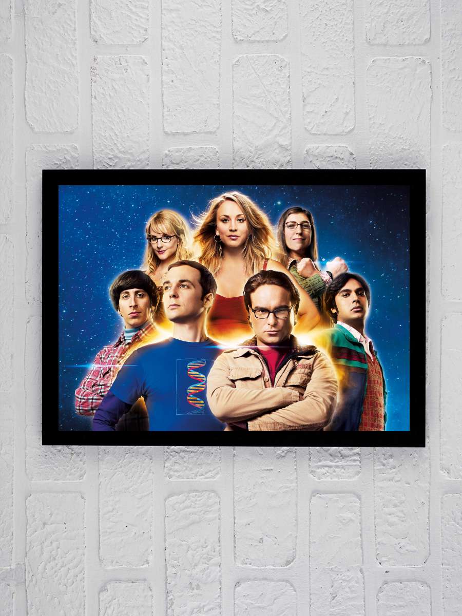 The Big Bang Theory Dizi Tablo Siyah Çerçeveli Dizi Poster Duvar Tablo