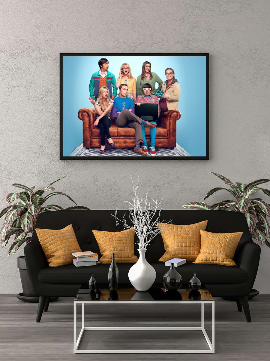 The Big Bang Theory Dizi Tablo Siyah Çerçeveli Dizi Poster Duvar Tablo