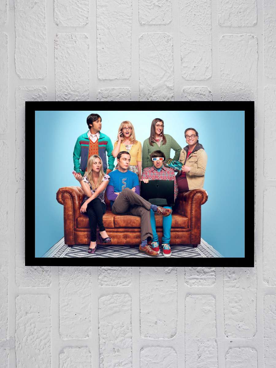 The Big Bang Theory Dizi Tablo Siyah Çerçeveli Dizi Poster Duvar Tablo