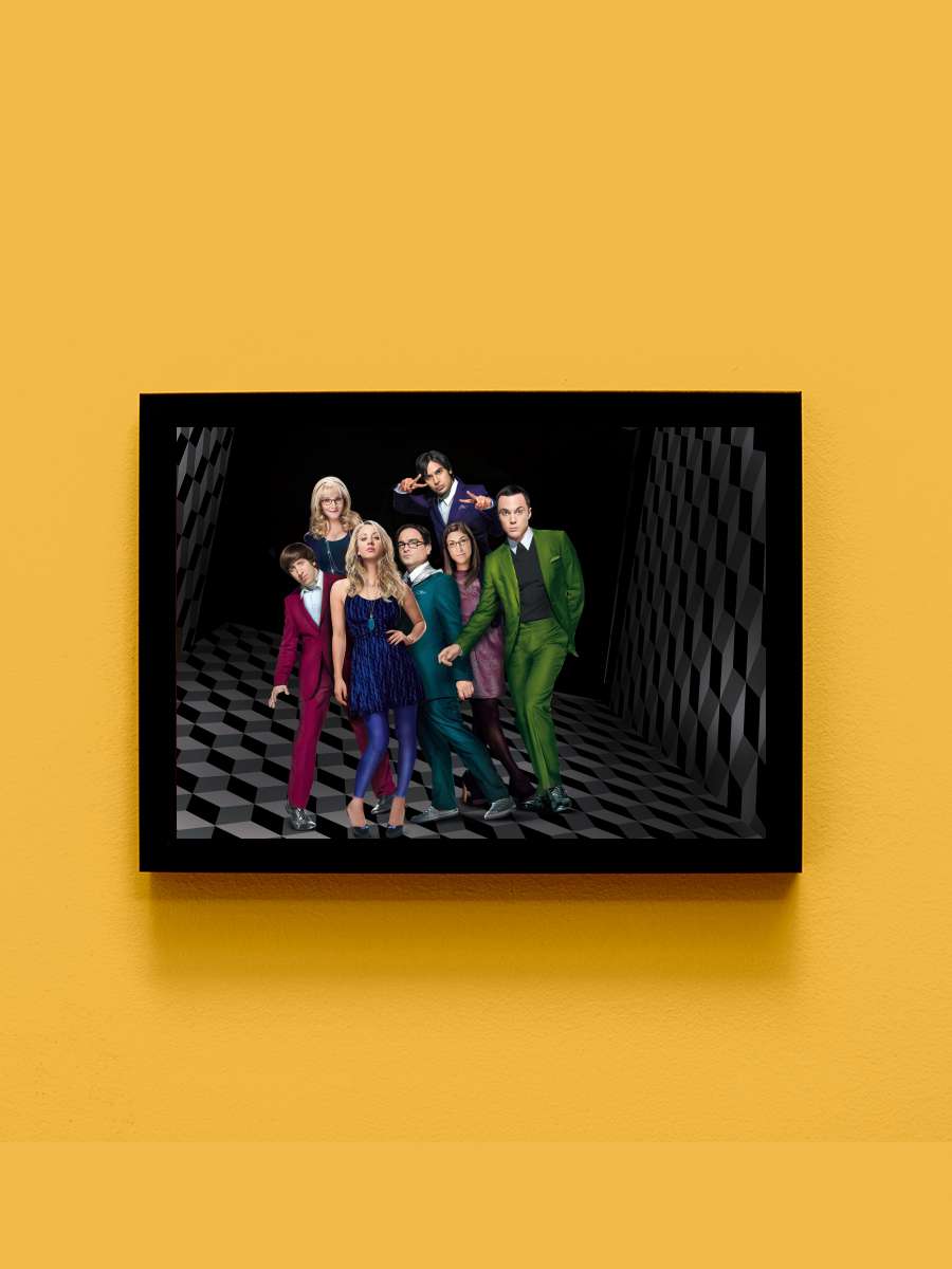 The Big Bang Theory Dizi Tablo Siyah Çerçeveli Dizi Poster Duvar Tablo