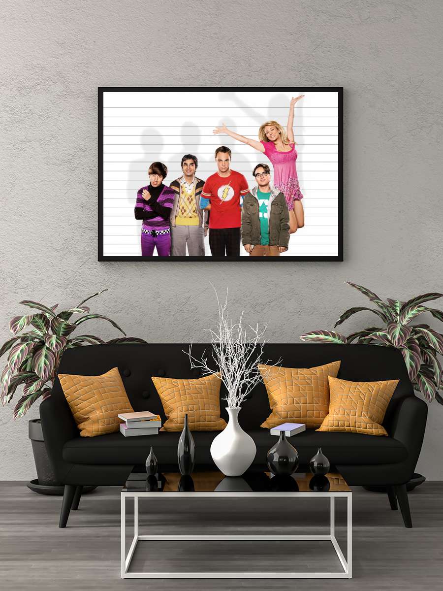 The Big Bang Theory Dizi Tablo Siyah Çerçeveli Dizi Poster Duvar Tablo