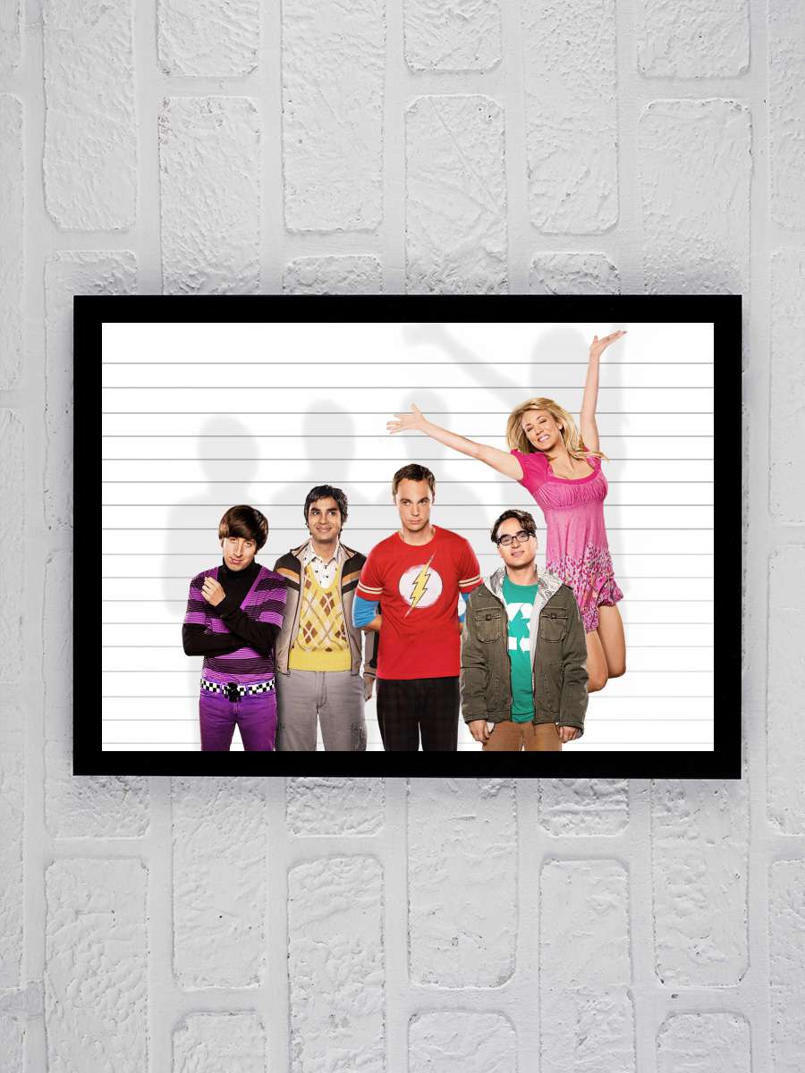 The Big Bang Theory Dizi Tablo Siyah Çerçeveli Dizi Poster Duvar Tablo