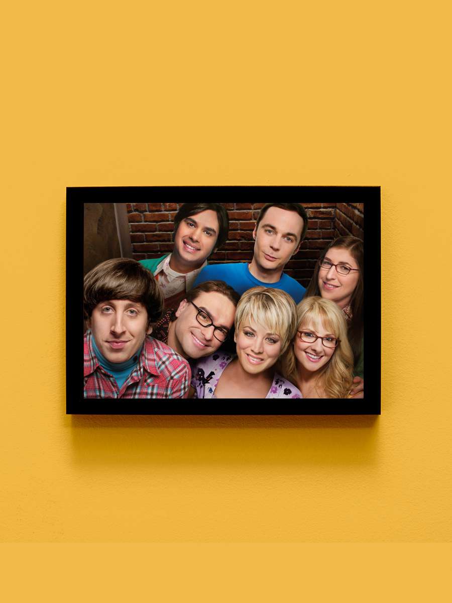 The Big Bang Theory Dizi Tablo Siyah Çerçeveli Dizi Poster Duvar Tablo