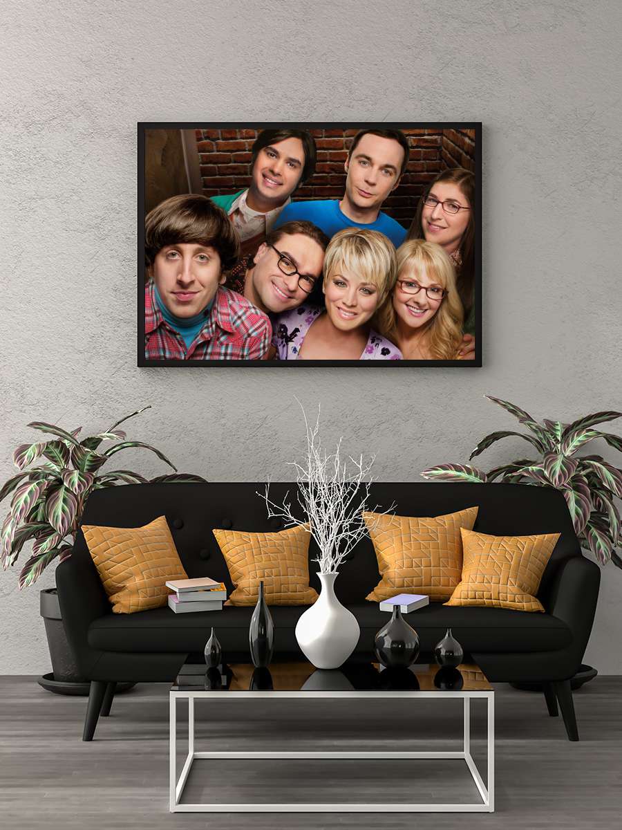 The Big Bang Theory Dizi Tablo Siyah Çerçeveli Dizi Poster Duvar Tablo