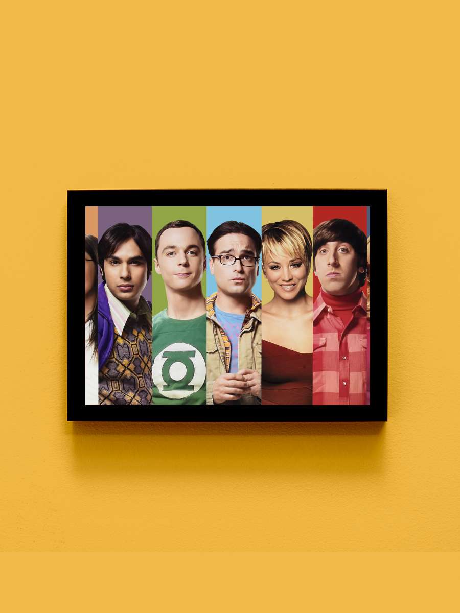 The Big Bang Theory Dizi Tablo Siyah Çerçeveli Dizi Poster Duvar Tablo