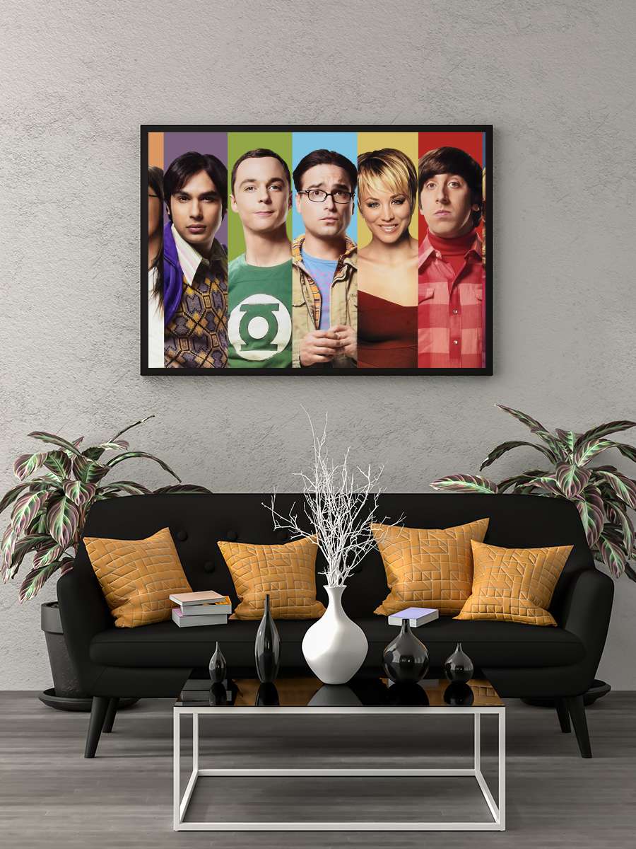 The Big Bang Theory Dizi Tablo Siyah Çerçeveli Dizi Poster Duvar Tablo