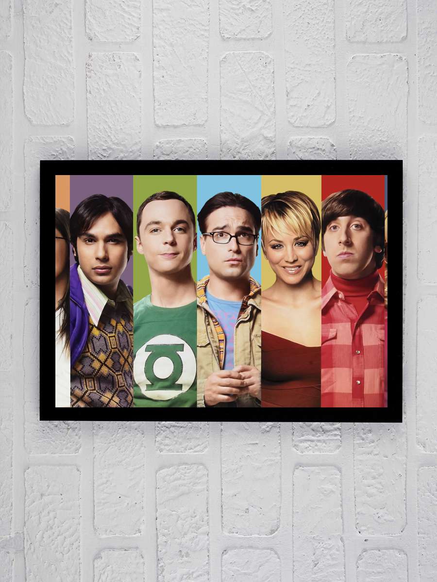 The Big Bang Theory Dizi Tablo Siyah Çerçeveli Dizi Poster Duvar Tablo