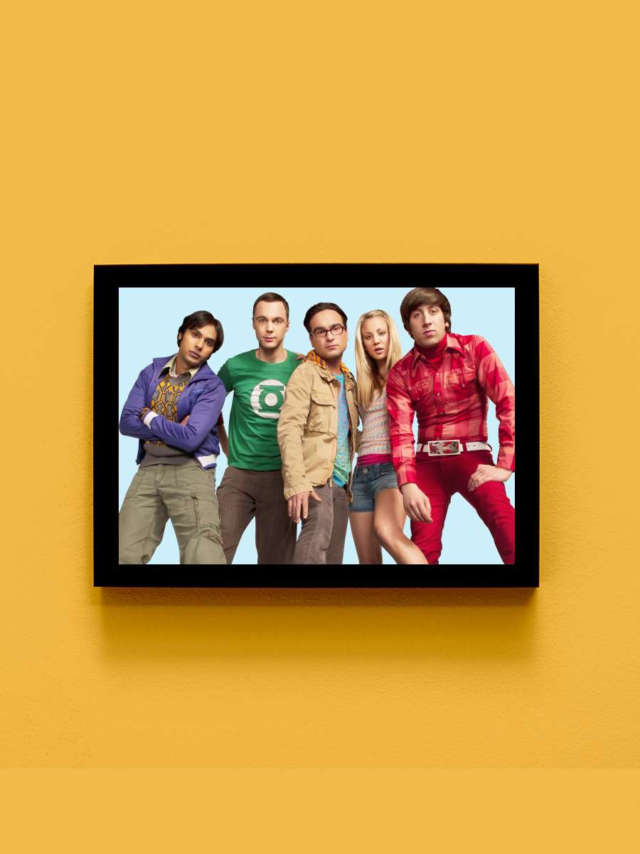 The Big Bang Theory Dizi Tablo Siyah Çerçeveli Dizi Poster Duvar Tablo