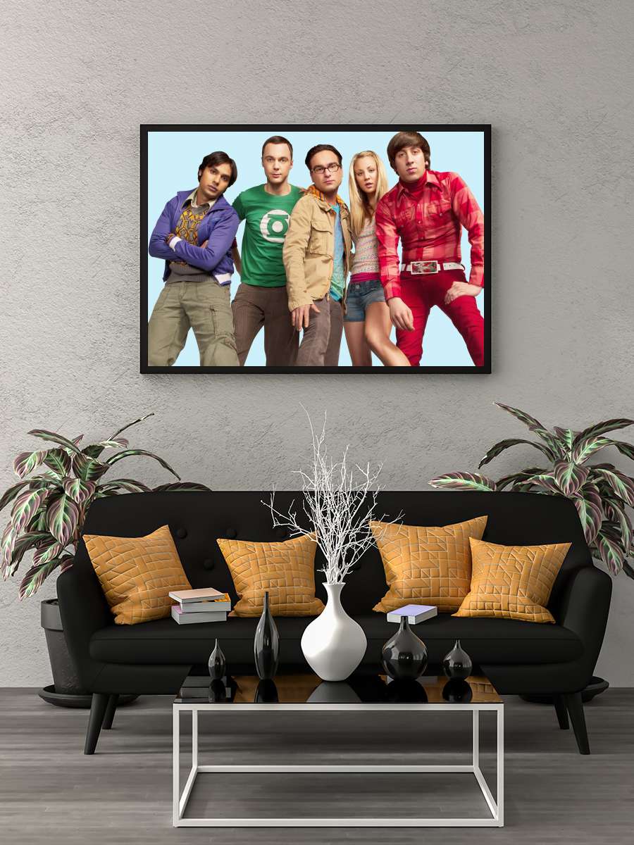 The Big Bang Theory Dizi Tablo Siyah Çerçeveli Dizi Poster Duvar Tablo