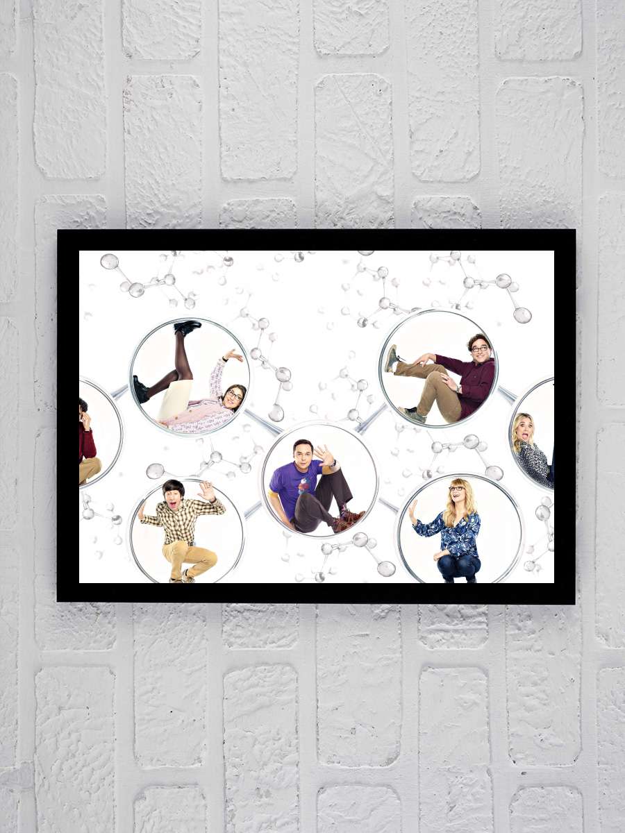 The Big Bang Theory Dizi Tablo Siyah Çerçeveli Dizi Poster Duvar Tablo