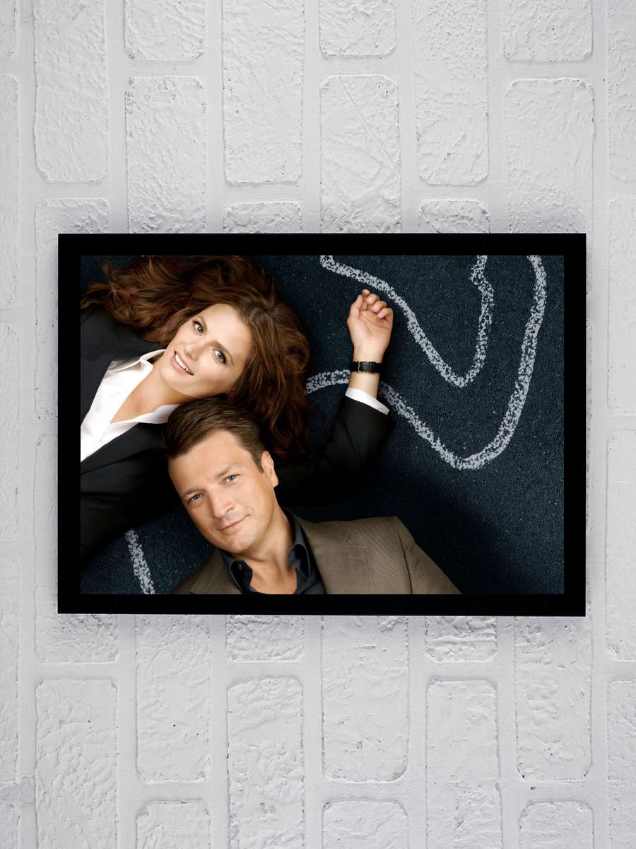 Castle Dizi Tablo Siyah Çerçeveli Dizi Poster Duvar Tablo