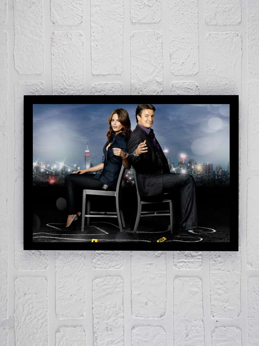 Castle Dizi Tablo Siyah Çerçeveli Dizi Poster Duvar Tablo