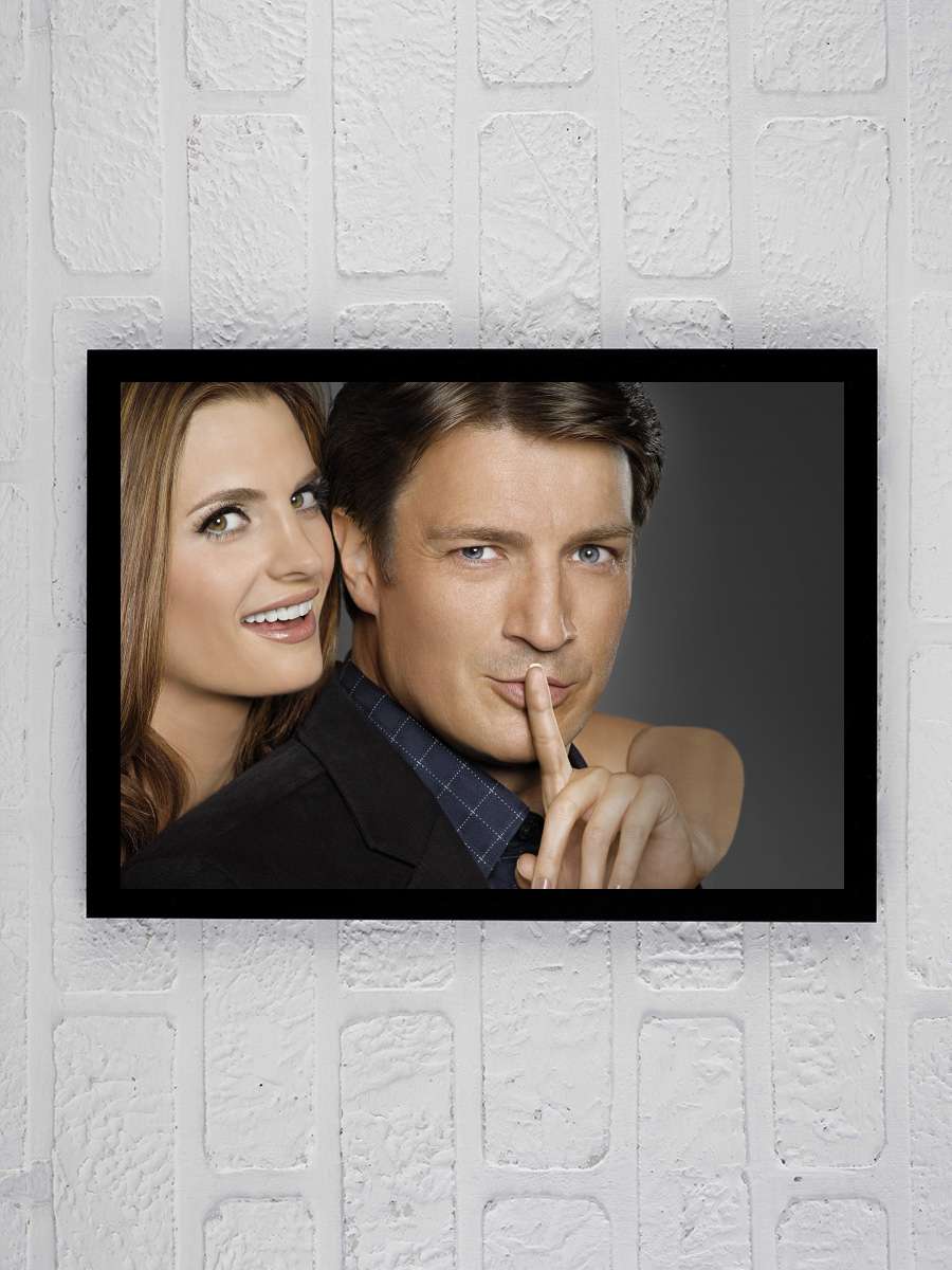 Castle Dizi Tablo Siyah Çerçeveli Dizi Poster Duvar Tablo