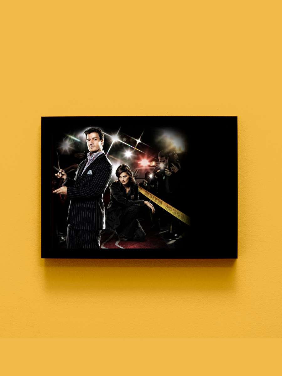 Castle Dizi Tablo Siyah Çerçeveli Dizi Poster Duvar Tablo