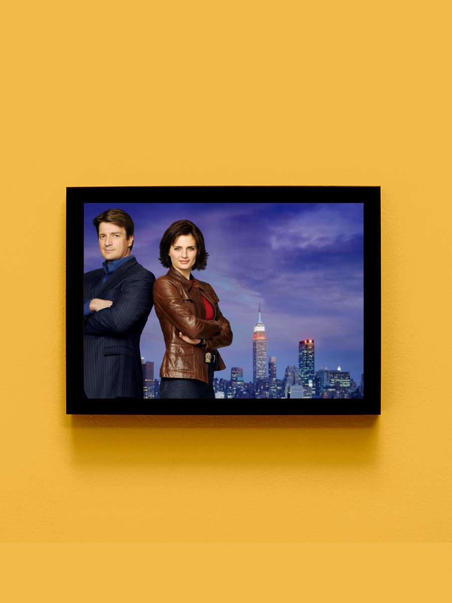 Castle Dizi Tablo Siyah Çerçeveli Dizi Poster Duvar Tablo