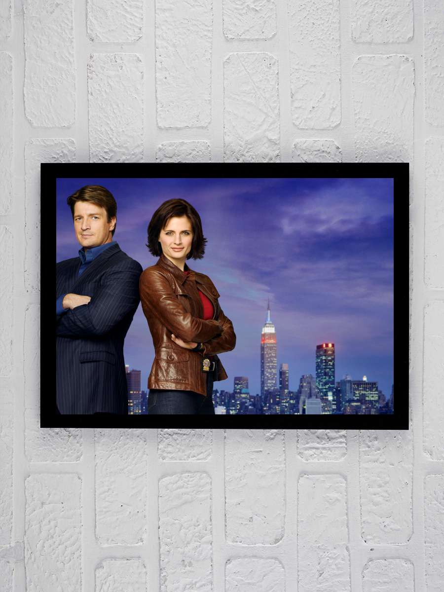 Castle Dizi Tablo Siyah Çerçeveli Dizi Poster Duvar Tablo