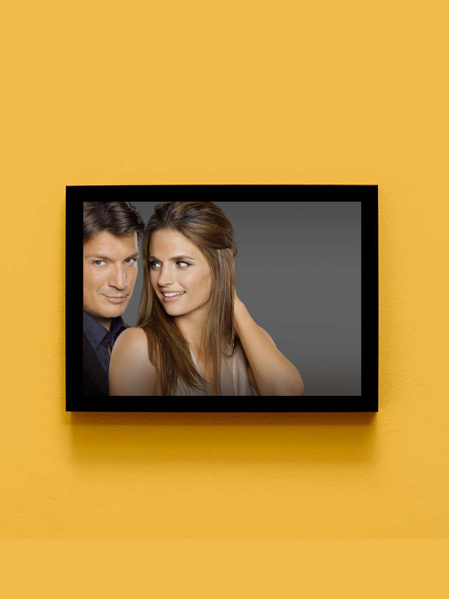 Castle Dizi Tablo Siyah Çerçeveli Dizi Poster Duvar Tablo