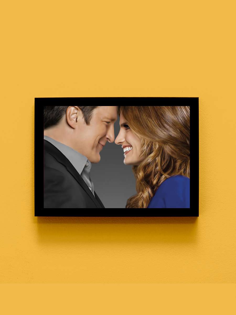 Castle Dizi Tablo Siyah Çerçeveli Dizi Poster Duvar Tablo