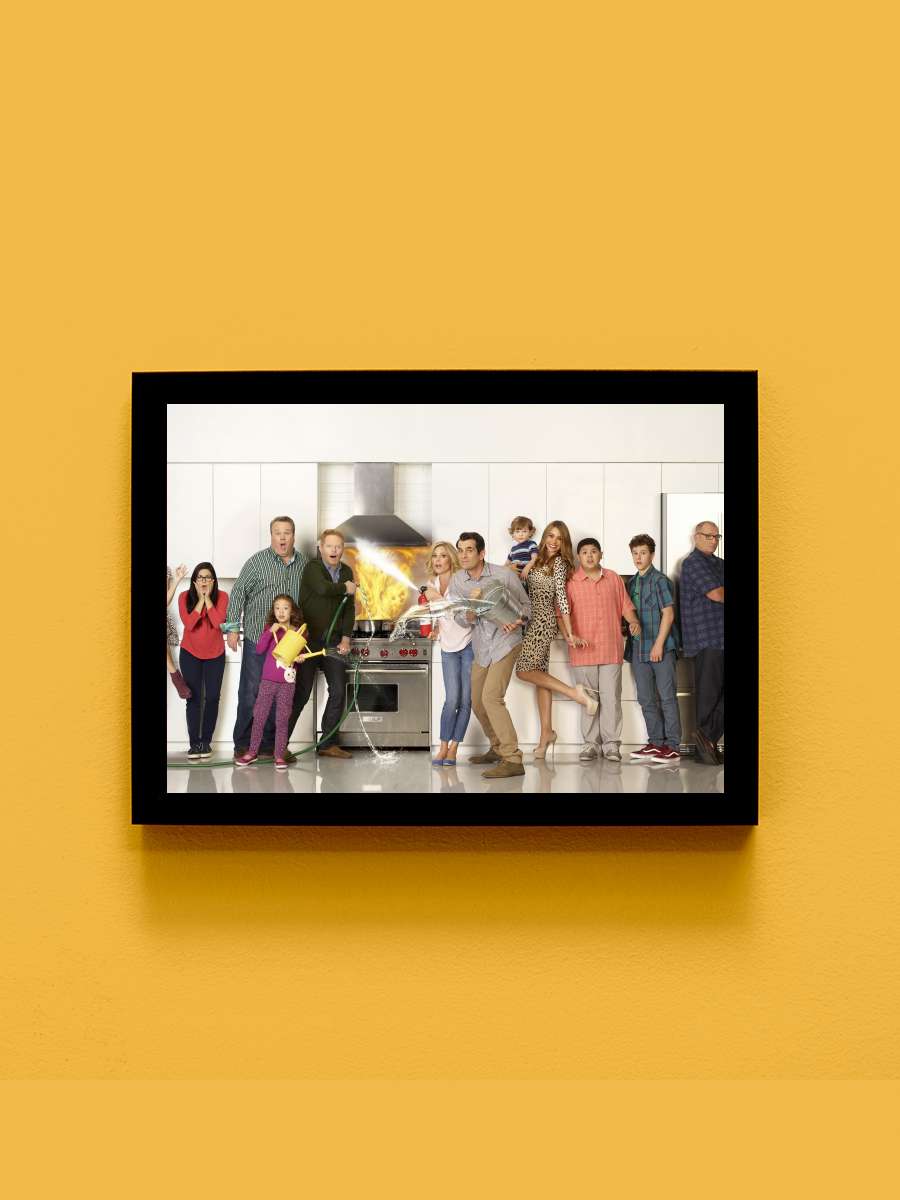 Modern Family Dizi Tablo Siyah Çerçeveli Dizi Poster Duvar Tablo