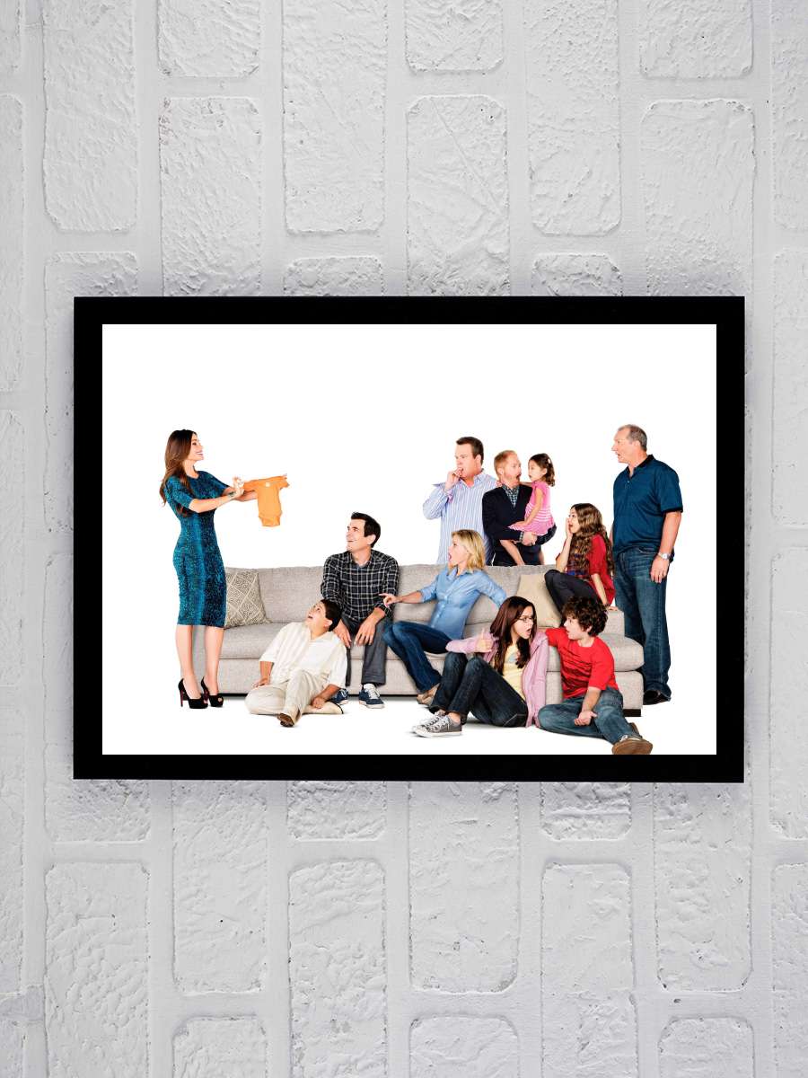 Modern Family Dizi Tablo Siyah Çerçeveli Dizi Poster Duvar Tablo