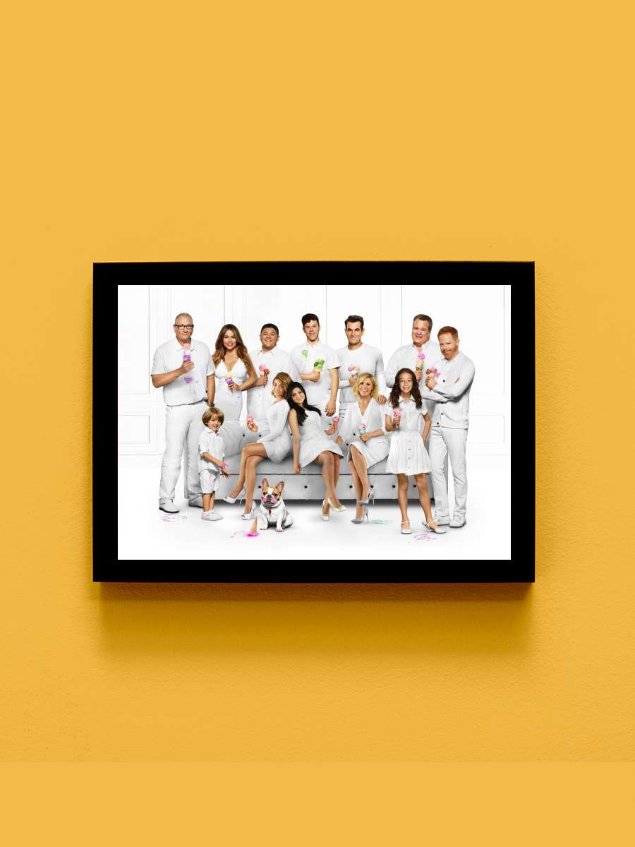 Modern Family Dizi Tablo Siyah Çerçeveli Dizi Poster Duvar Tablo