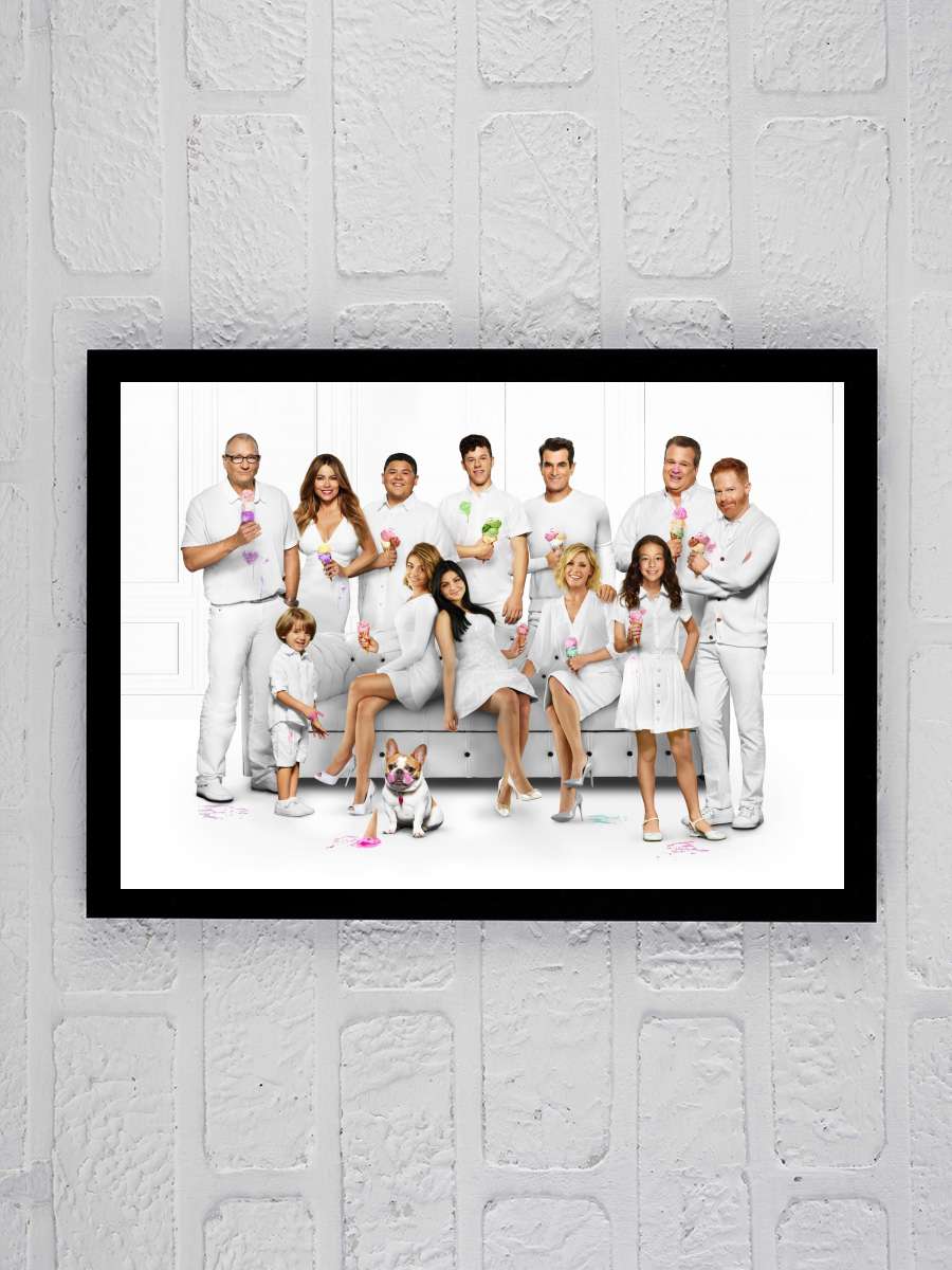 Modern Family Dizi Tablo Siyah Çerçeveli Dizi Poster Duvar Tablo