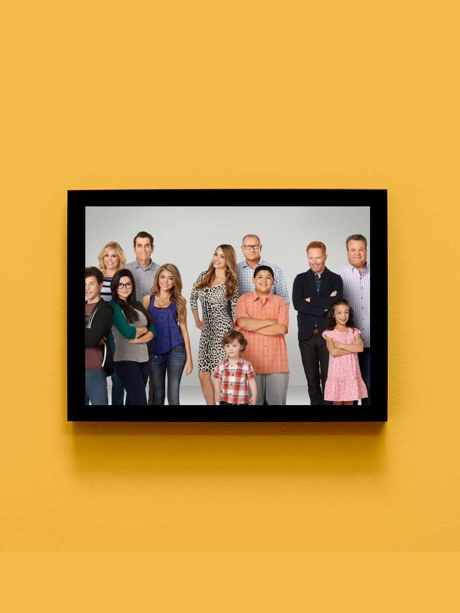 Modern Family Dizi Tablo Siyah Çerçeveli Dizi Poster Duvar Tablo