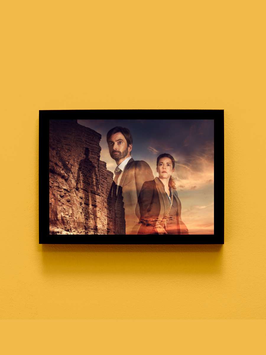 Broadchurch Dizi Tablo Siyah Çerçeveli Dizi Poster Duvar Tablo