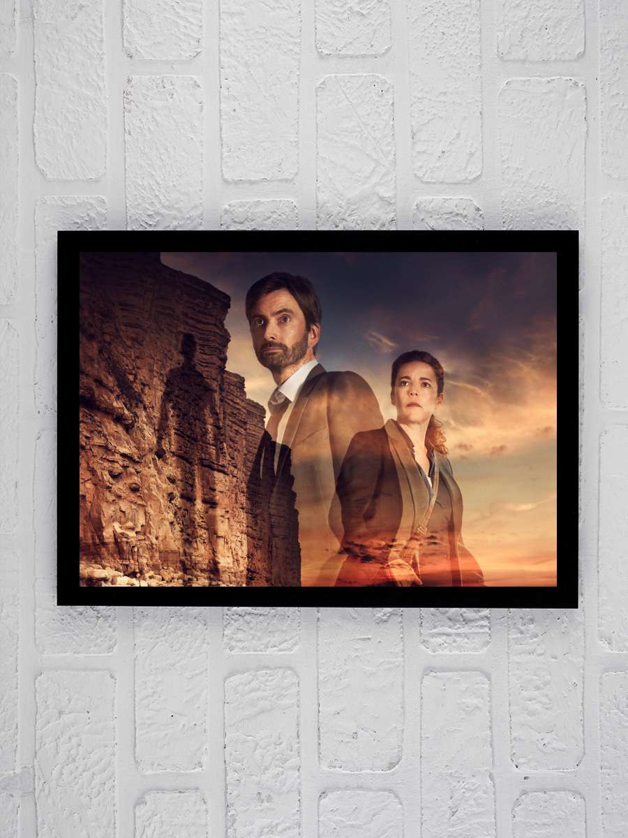 Broadchurch Dizi Tablo Siyah Çerçeveli Dizi Poster Duvar Tablo