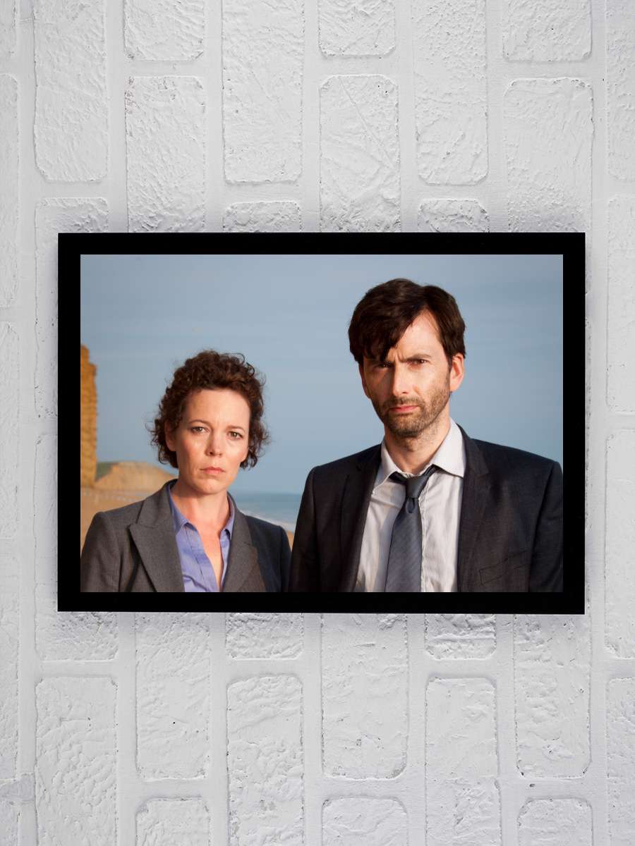 Broadchurch Dizi Tablo Siyah Çerçeveli Dizi Poster Duvar Tablo