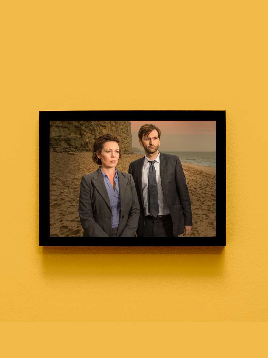 Broadchurch Dizi Tablo Siyah Çerçeveli Dizi Poster Duvar Tablo