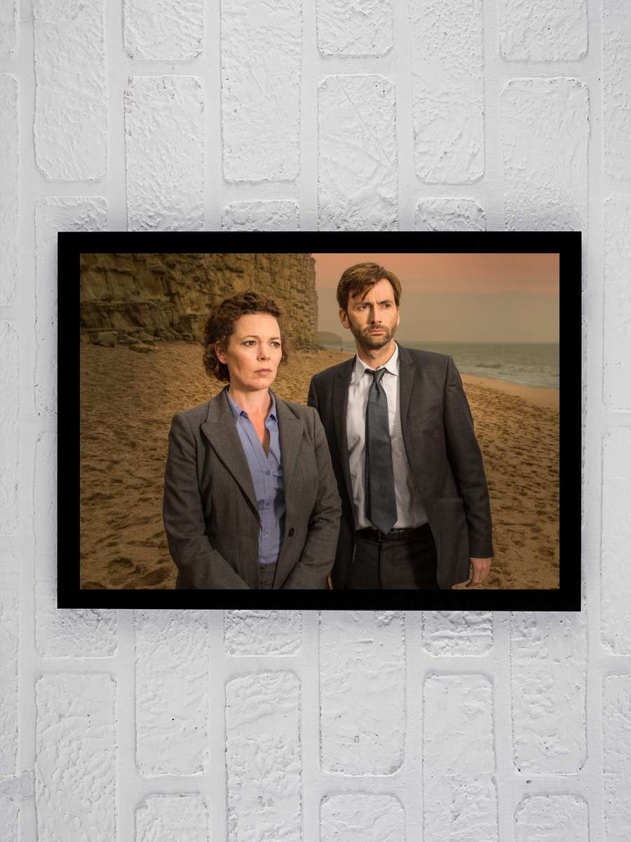 Broadchurch Dizi Tablo Siyah Çerçeveli Dizi Poster Duvar Tablo