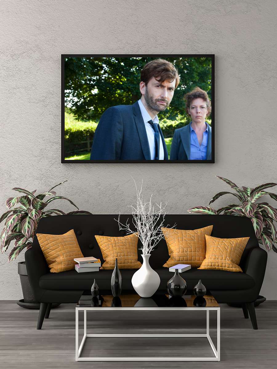 Broadchurch Dizi Tablo Siyah Çerçeveli Dizi Poster Duvar Tablo