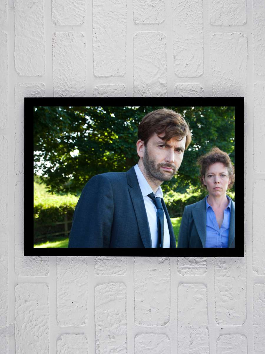 Broadchurch Dizi Tablo Siyah Çerçeveli Dizi Poster Duvar Tablo