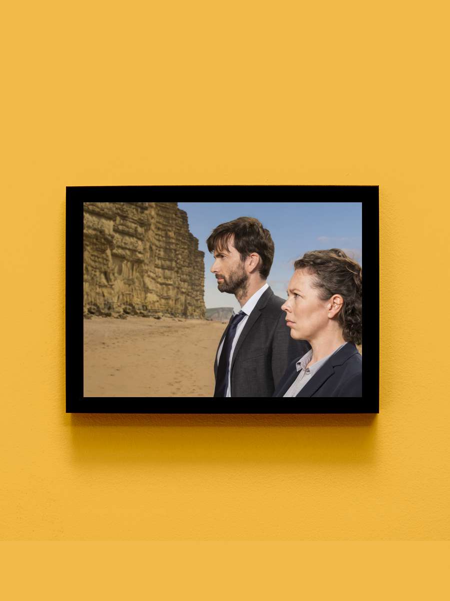 Broadchurch Dizi Tablo Siyah Çerçeveli Dizi Poster Duvar Tablo