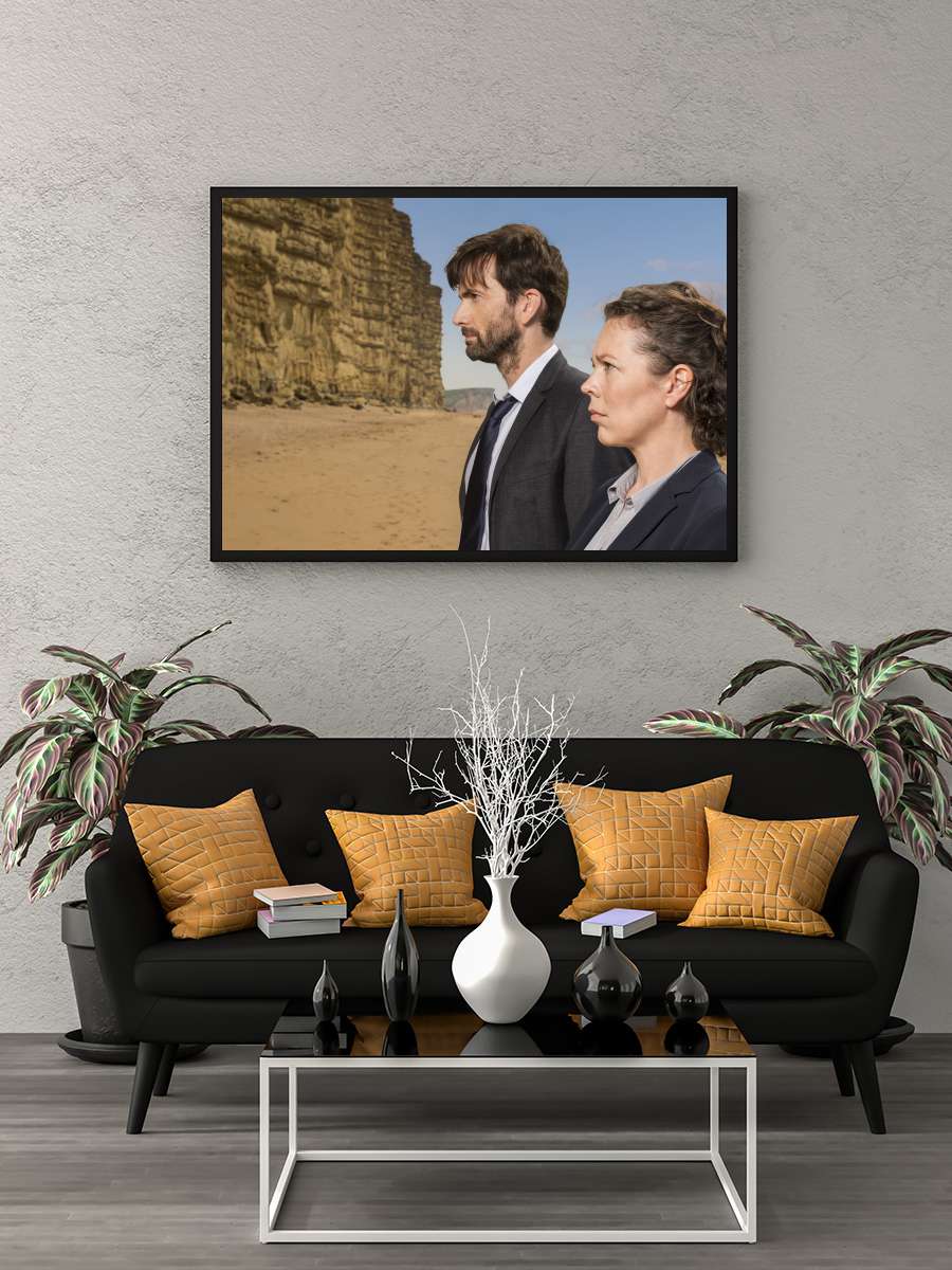 Broadchurch Dizi Tablo Siyah Çerçeveli Dizi Poster Duvar Tablo