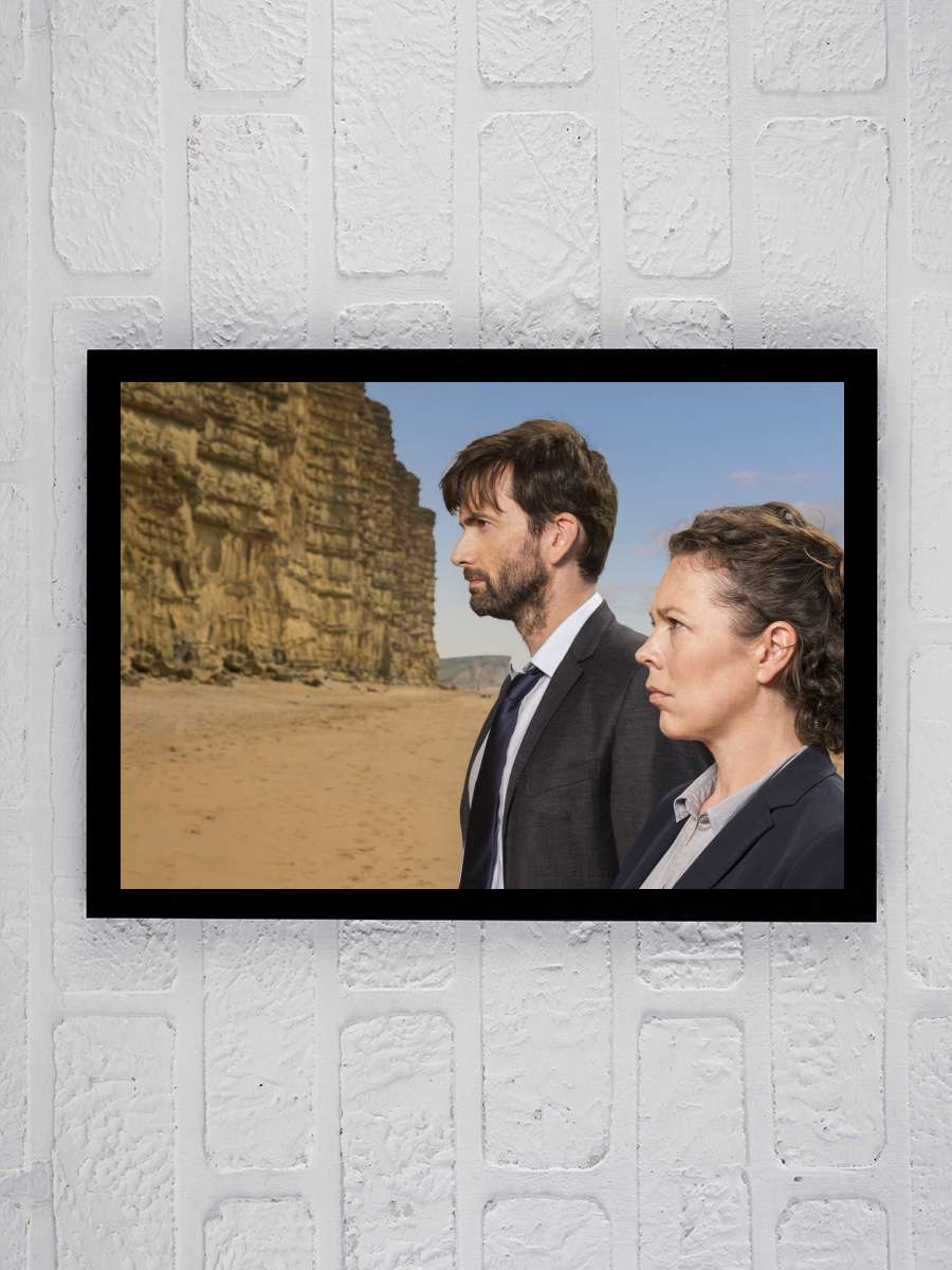 Broadchurch Dizi Tablo Siyah Çerçeveli Dizi Poster Duvar Tablo