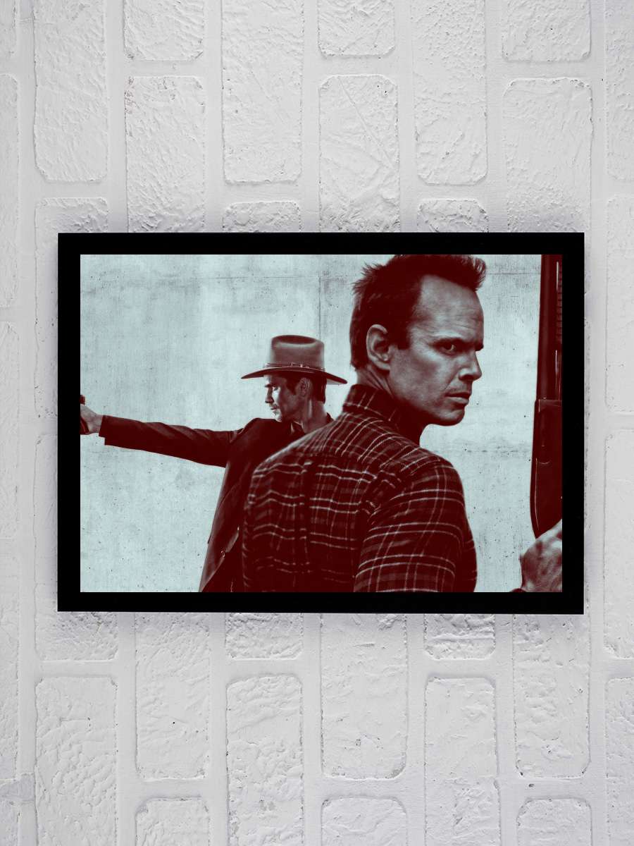 Justified Dizi Tablo Siyah Çerçeveli Dizi Poster Duvar Tablo