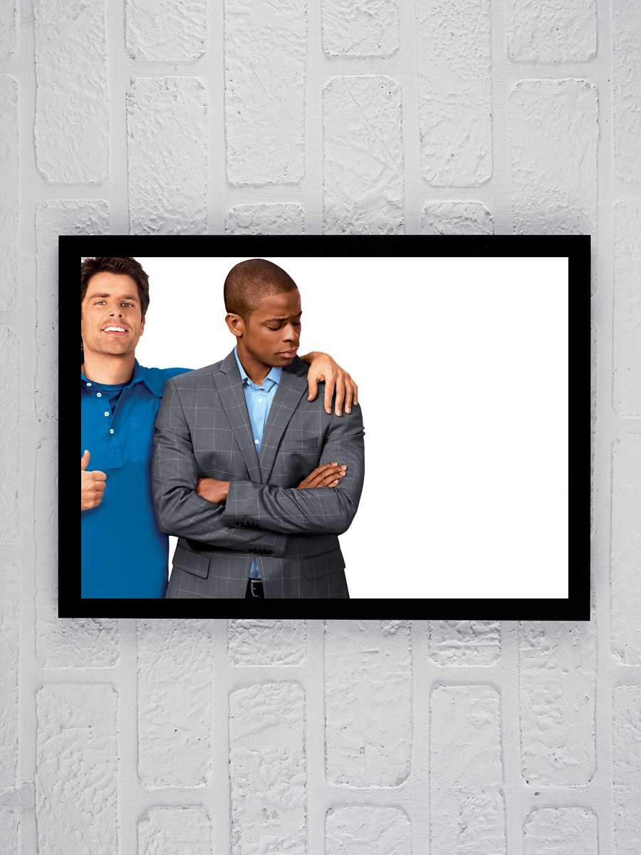 Psych Dizi Tablo Siyah Çerçeveli Dizi Poster Duvar Tablo