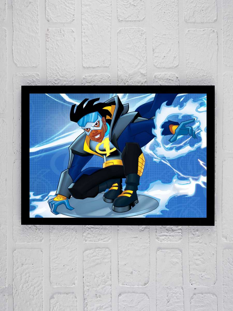 Static Shock Dizi Tablo Siyah Çerçeveli Dizi Poster Duvar Tablo