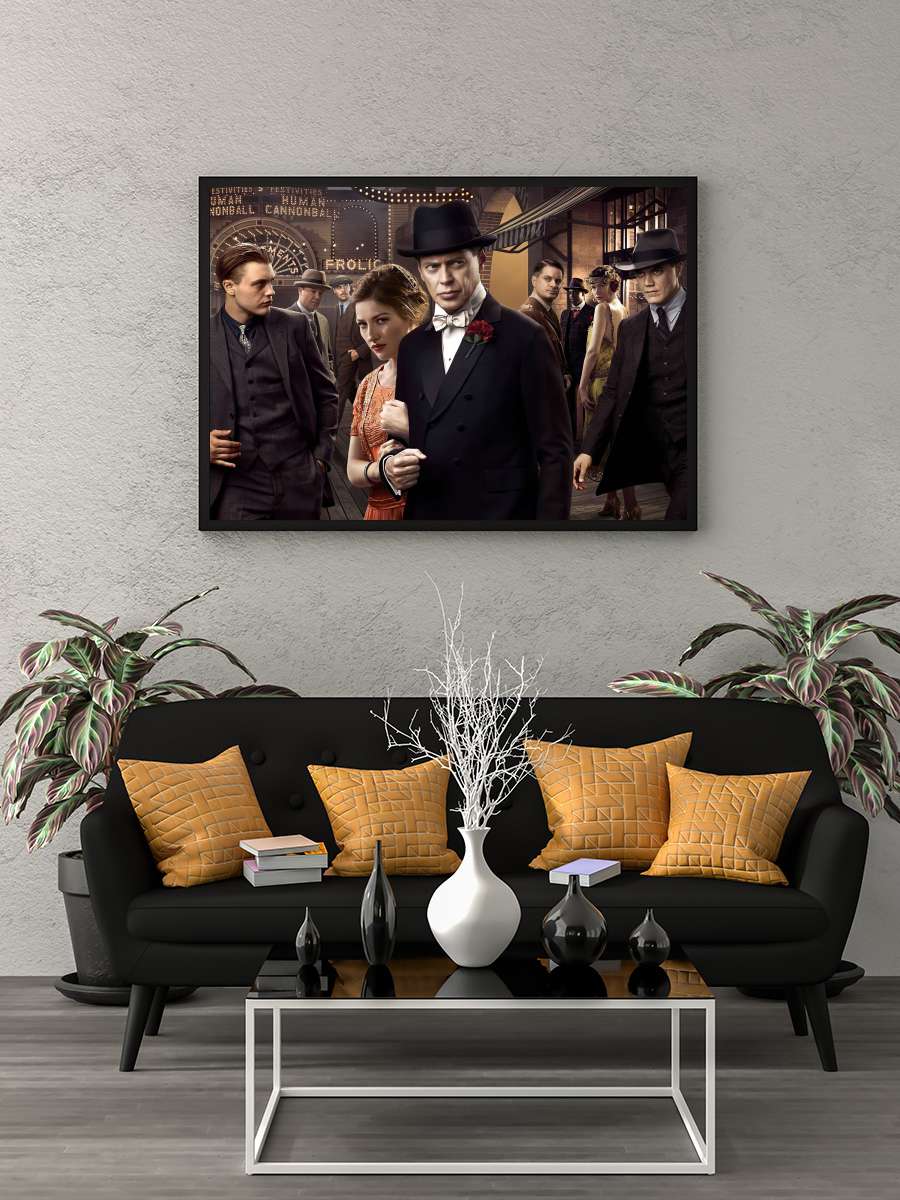 Boardwalk Empire Dizi Tablo Siyah Çerçeveli Dizi Poster Duvar Tablo