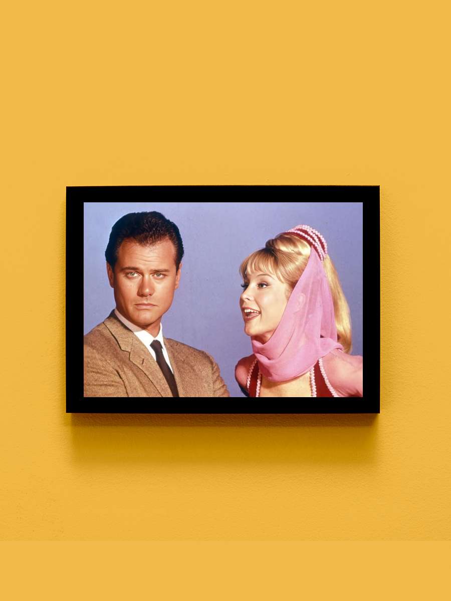 I Dream of Jeannie Dizi Tablo Siyah Çerçeveli Dizi Poster Duvar Tablo