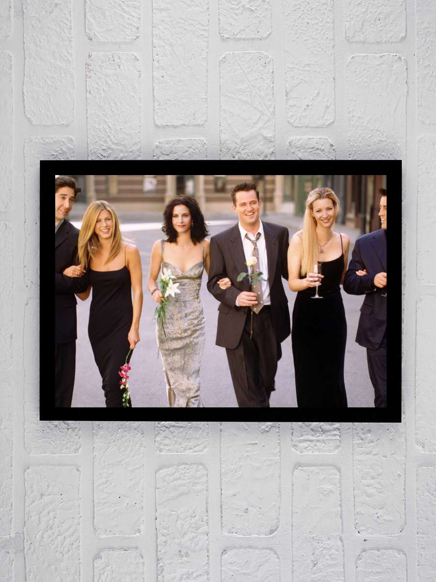 Friends Dizi Tablo Siyah Çerçeveli Dizi Poster Duvar Tablo