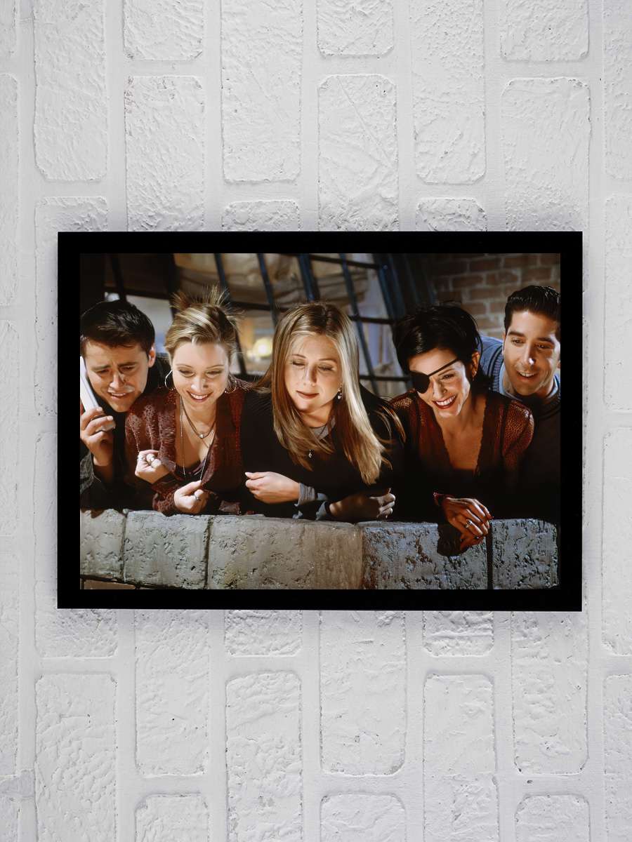 Friends Dizi Tablo Siyah Çerçeveli Dizi Poster Duvar Tablo