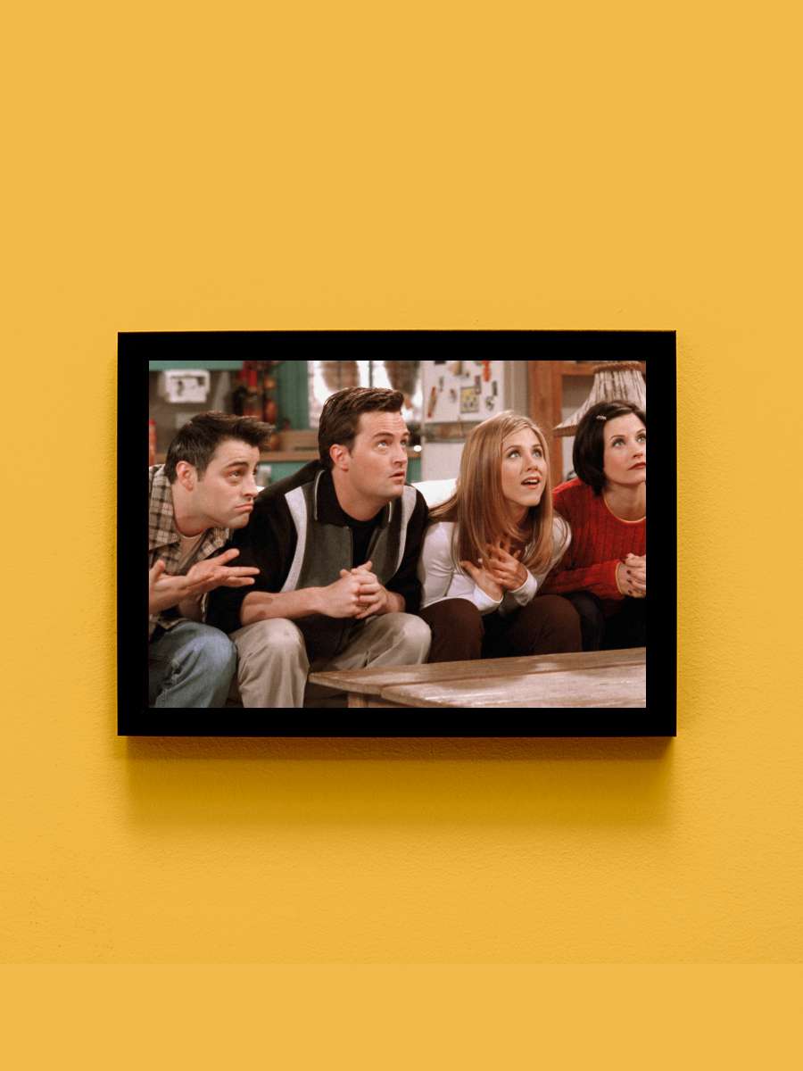 Friends Dizi Tablo Siyah Çerçeveli Dizi Poster Duvar Tablo