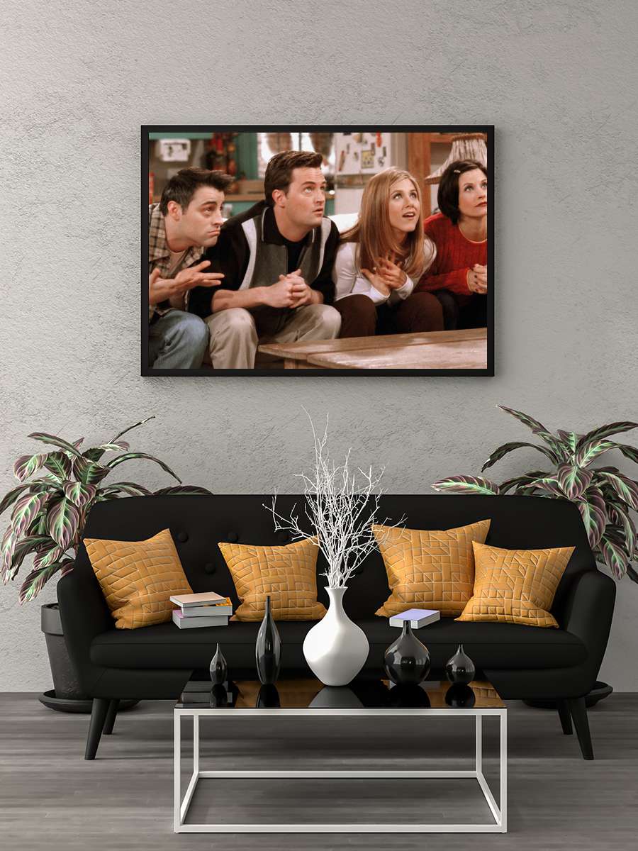 Friends Dizi Tablo Siyah Çerçeveli Dizi Poster Duvar Tablo