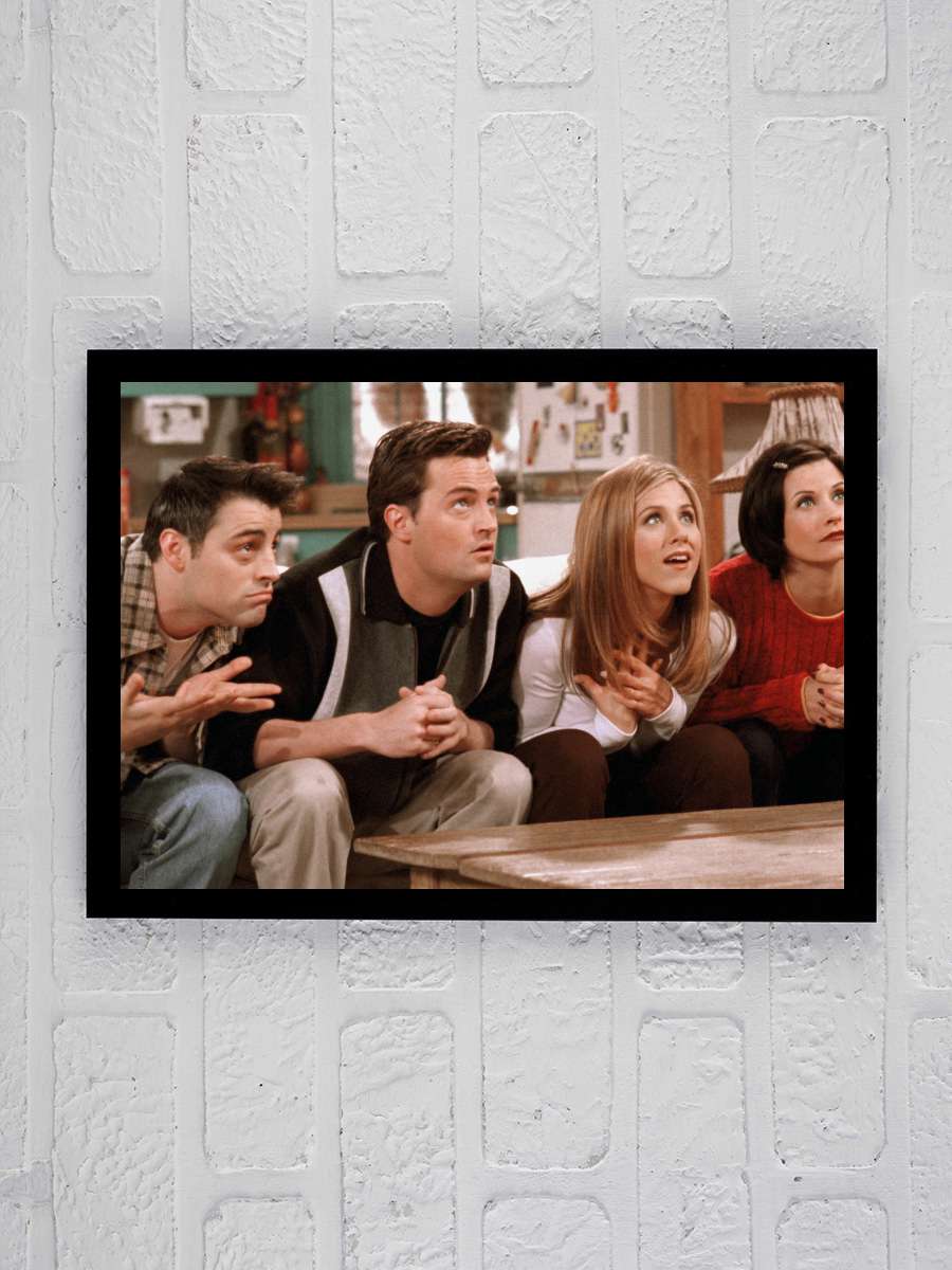 Friends Dizi Tablo Siyah Çerçeveli Dizi Poster Duvar Tablo