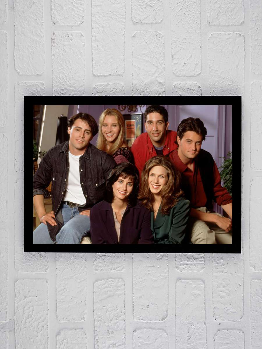 Friends Dizi Tablo Siyah Çerçeveli Dizi Poster Duvar Tablo